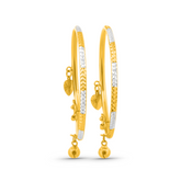 22K Gold Baby Pipe Bangle Bracelets