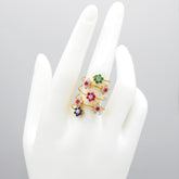 18K Gold Spring Ring