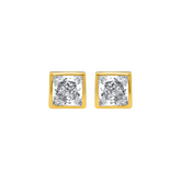 22K Gold CZ Earrings