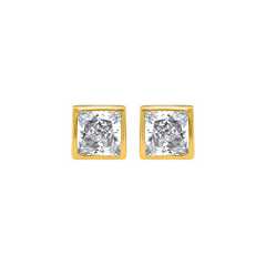 22K Gold CZ Earrings
