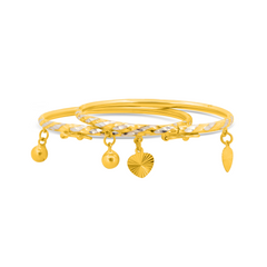 22K Gold Baby Bangle Bracelet