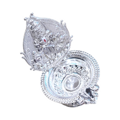 Silver Tirupati Balaji Oil Lamp