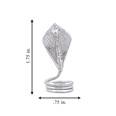 Silver Naga Serpent Idol