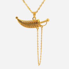 22K Gold Kirpan Pendant