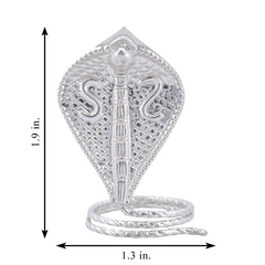 Silver Naga Serpent Idol