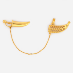 22K Gold Kirpan Pendant