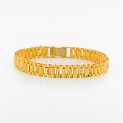 22K Gold Unisex Crown Bracelet