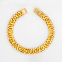 22K Gold Unisex Crown Bracelet