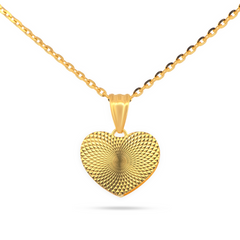 22K Gold Love Heart Pendant