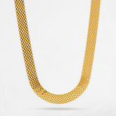 18K Gold Basketweave Chain - 18"