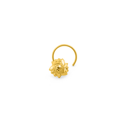 22K Gold Blooming Nose Pin