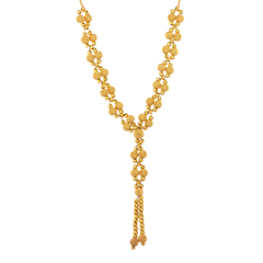 22K Gold Necklace & Earrings Set