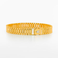 22K Gold Crown Mens Bracelet