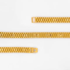 22K Gold Crown Mens Bracelet