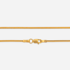 22K Gold Franco Foxtail Chain - 16"