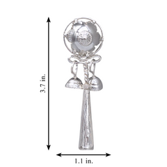 Silver Baby Rattle