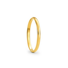 22K Gold Dome Wedding Band