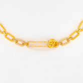 22K Gold Moving OM Bracelet