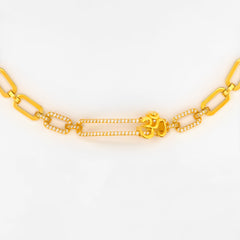 22K Gold Moving OM Bracelet