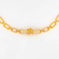 22K Gold Moving OM Bracelet