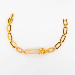 22K Gold Moving OM Bracelet