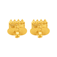 22K Gold Prosperity Lakshmi Coin Earrings
