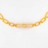 22K Gold Moving CZ Bracelet