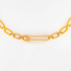 22K Gold Moving CZ Bracelet