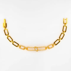 22K Gold Moving CZ Bracelet