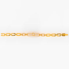 22K Gold Moving CZ Bracelet