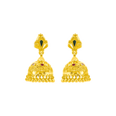 22K Gold Traditional Jhumka Earrings
