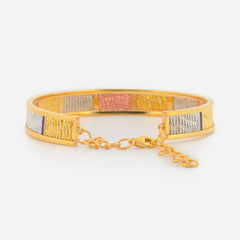 22K Gold Tri-Tone Bracelet