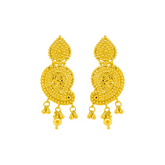 22K Gold Heritage Dangle Earrings