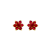 22K Gold Majestic Ruby Earrings