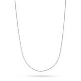 18K White Gold Snake Chain - 18"