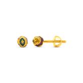 22K Gold Heritage Meenakari Stud Earrings