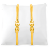 22K Gold Mesmerizing Pipe Bangles