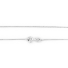 18K White Gold Snake Chain - 18"