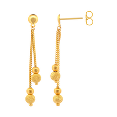 22K Gold Necklace & Earrings Set