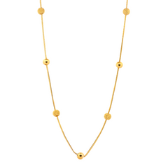 22K Gold Necklace & Earrings Set