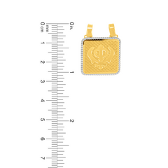 22K Gold Sq Kanda Pendant