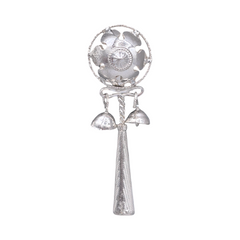 Silver Baby Toy Rattle