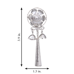 Silver Baby Toy Rattle