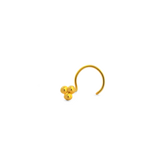 22K Gold Tri-Dot Nose Pin