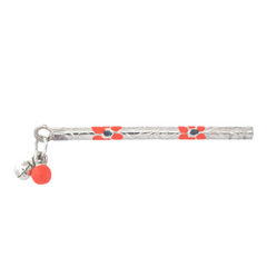 Silver Floral Flute
