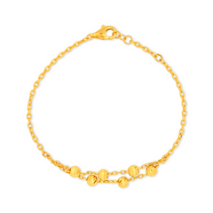 22K Gold Classic Beaded Bracelet