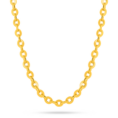 22K Gold Classic Link Chain - 18"