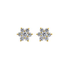 22K Gold Blooming Brilliance Earrings