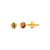 22K Gold Regal Meenakari Stud Earrings