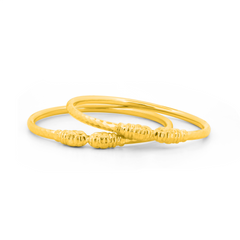 22K Gold Pipe Bangles